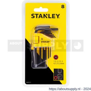 Stanley stiftsleutelset 8 delig 1,5-6 mm - S51020861 - afbeelding 4