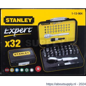 Stanley bitset Expert Pro 1/4 inch ratelsleutel 32 delig - S51020356 - afbeelding 2