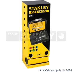 Stanley bitset Expert Pro 1/4 inch ringsteeksleutel 32 delig - S51020357 - afbeelding 3