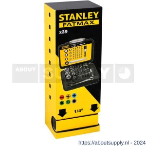 Stanley bitset Expert Pro 1/4 inch ringsteeksleutel 40 delig - S51020359 - afbeelding 2