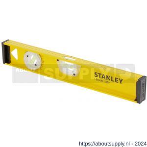 Stanley waterpas aluminium I-Beam 400 mm 2 libellen met 180 graden libel - S51021026 - afbeelding 1