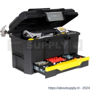 Stanley gereedschapskoffer 19 inch met drukslot en lade - S51020092 - afbeelding 4