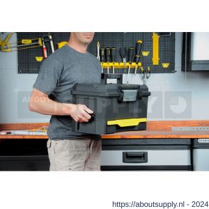 Stanley gereedschapskoffer 19 inch met drukslot en lade - S51020092 - afbeelding 7