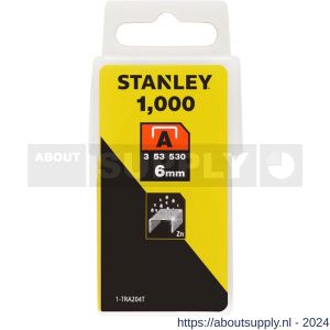 Stanley nieten 6 mm type A 1000 stuks - S51020020 - afbeelding 2