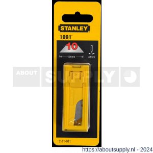 Stanley reserve mesjes 1991 zonder gaten set 10 stuks met dispenser - S51021541 - afbeelding 7