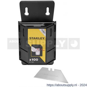 Stanley reserve mesjes 1992 zonder gaten set 100 stuks met dispenser - S51021561 - afbeelding 1