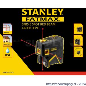 Stanley FatMax 5-puntslaser rood SPR5 - S51021914 - afbeelding 2