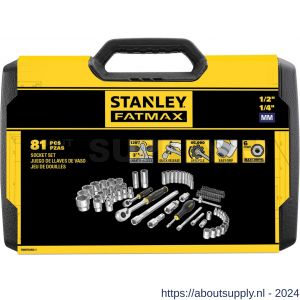 Stanley FatMax dopsleutelset 1/4 inch en 1/2 inch 81 delig - S51022020 - afbeelding 3