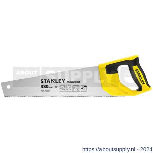 Stanley houtzaag Tradecut Universal 380 mm 8 tanden per inch - S51022106 - afbeelding 2