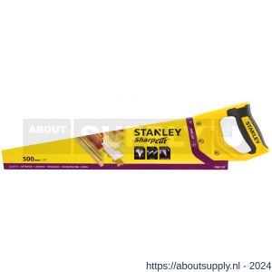 Stanley universeel hout zaag SharpCut 500 mm 11 tanden per inch - S51022109 - afbeelding 2
