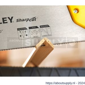 Stanley universeel hout zaag SharpCut 550 mm 11 tanden per inch - S51022111 - afbeelding 5