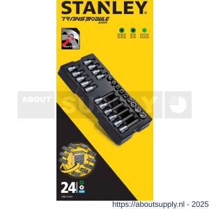 Stanley Transmodule Torx bitset 1/2 inch 6-kant 24-delig - S51020367 - afbeelding 2
