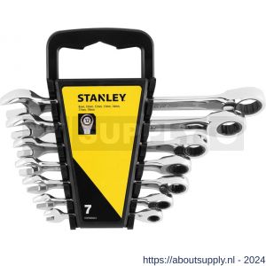 Stanley ringsteeksleutelset met ratelring 7 delig - S51022067 - afbeelding 2