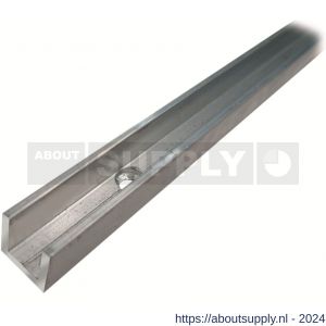 Henderson 81X/1800 schuifdeurbeslag Loretto U-profiel geleiderail aluminium 1800 mm - S20300364 - afbeelding 1