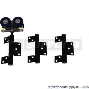 Henderson vouwdeurgarnituur Roomflex RF4B middenhangrol set zwart - S20301264 - afbeelding 1
