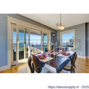 Henderson S120 Soltaire 120 schuifdeurpakket 120 kg RVS met nylon wielen - S20301217 - afbeelding 3