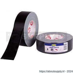 HPX gaffer textiel montage 6000 tape zwart 25 mm x 50 m - S51700177 - afbeelding 1
