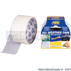 HPX All Weather Tape reparatietape water- en weerbestendig transparant 48 mm x 5 m - S51700216 - afbeelding 1