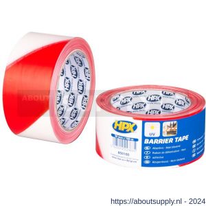 HPX afzetlint wit-rood 50 mm x 100 m - S51700268 - afbeelding 1