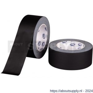 HPX Mat gaffer textiel montage tape PRO zwart 50 mm x 25 m - S51700207 - afbeelding 1