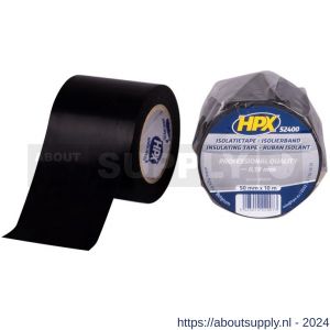 HPX PVC isolatietape zwart 50 mm x 10 m - S51700103 - afbeelding 1