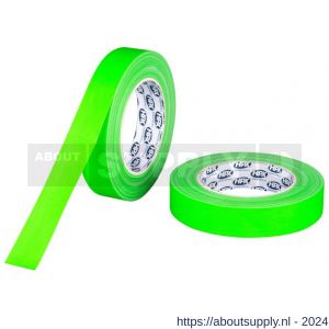 HPX gaffer textiel montage tape fluo groen 25 mm x 25 m - S51700192 - afbeelding 1