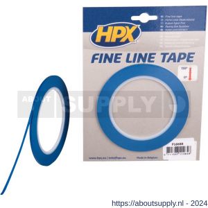 HPX Fine line tape hittebestendige lineerband blauw 3 mm x 33 m - S51700058 - afbeelding 1