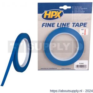 HPX Fine line tape hittebestendige lineerband blauw 9 mm x 33 m - S51700060 - afbeelding 1