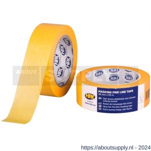 HPX Masking 4400 Fine Line afplaktape oranje 36 mm x 50 m - S51700027 - afbeelding 1