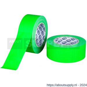 HPX Fluo gaffer textiel montage tape PRO groen 50 mm x 25 m - S51700171 - afbeelding 1