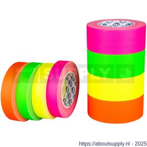 HPX Gaffer textiel montage tape fluo roze 25 mm x 25 m - S51700188 - afbeelding 2