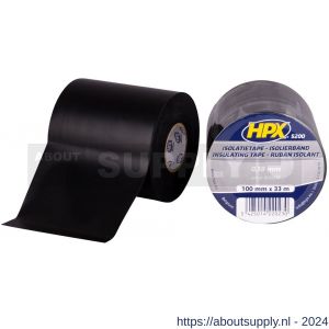 HPX PVC isolatietape zwart 100 mm x 33 m - S51700086 - afbeelding 1