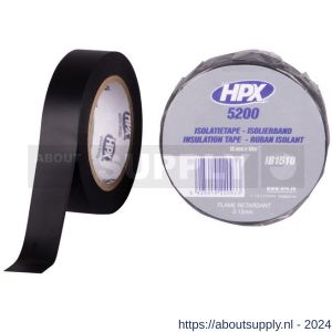 HPX PVC isolatietape zwart 15 mm x 10 m - S51700069 - afbeelding 1