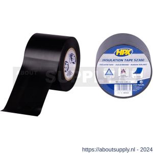 HPX PVC isolatietape zwart 50 mm x 20 m - S51700097 - afbeelding 1