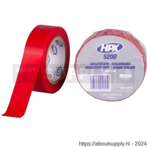 HPX PVC isolatietape rood 19 mm x 10 m - S51700081 - afbeelding 1