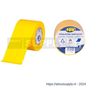 HPX PVC isolatietape geel 50 mm x 20 m - S51700102 - afbeelding 1