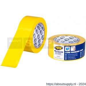 HPX zelfklevende belijning-markeringstape geel 48 mm x 33 m - S51700049 - afbeelding 1
