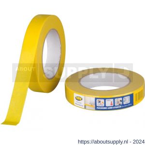 HPX Masking 4300 stucco afplakband masking tape geel 24 mm x 50 m - S51700293 - afbeelding 1