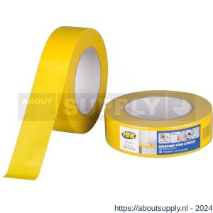 HPX Masking 4300 stucco afplakband masking tape geel 36 mm x 50 m - S51700294 - afbeelding 1