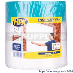 HPX Easy mask film cloth afplak tape 550 mm x 20 m - S51700280 - afbeelding 1