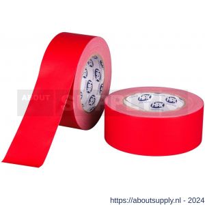 HPX Mat gaffer textiel montage tape PRO rood 50 mm x 25 m - S51700203 - afbeelding 1