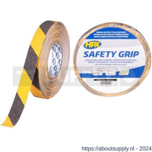 HPX anti-slip tape zwart-geel 25 mm x 18 m - S51700256 - afbeelding 1