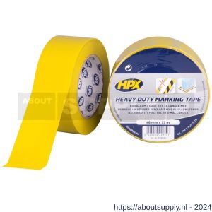 HPX zelfklevende hoogwaardige belijning-markeringstape geel 48 mm x 33 m - S51700050 - afbeelding 1