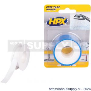 HPX PTFE waterafdichtingstape blister set 2 stuks wit 12 mm x 12 m - S51700003 - afbeelding 1