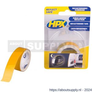 HPX reflecterende markeringstape geel 19 mm x 1,5 m - S51700040 - afbeelding 1
