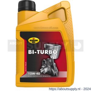 Kroon Oil Bi-Turbo 15W-40 minerale motorolie Mineral Multigrades passenger car 1 L flacon - S21500328 - afbeelding 1