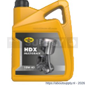 Kroon Oil HDX 10W-40 minerale motorolie Mineral Multigrades passenger car 5 L can - S21500393 - afbeelding 1