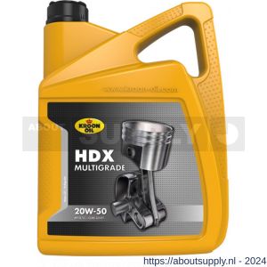 Kroon Oil HDX 20W-50 minerale motorolie Mineral Multigrades passenger car 5 L can - S21501094 - afbeelding 1