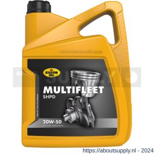 Kroon Oil Multifleet SHPD 20W-50 minerale motorolie Mineral Multigrades Heavy Duty 5 L can - S21501108 - afbeelding 1