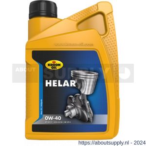 Kroon Oil Helar 0W-40 synthetische motorolie Synthetic Multigrades passenger car 1 L flacon - S21500419 - afbeelding 1